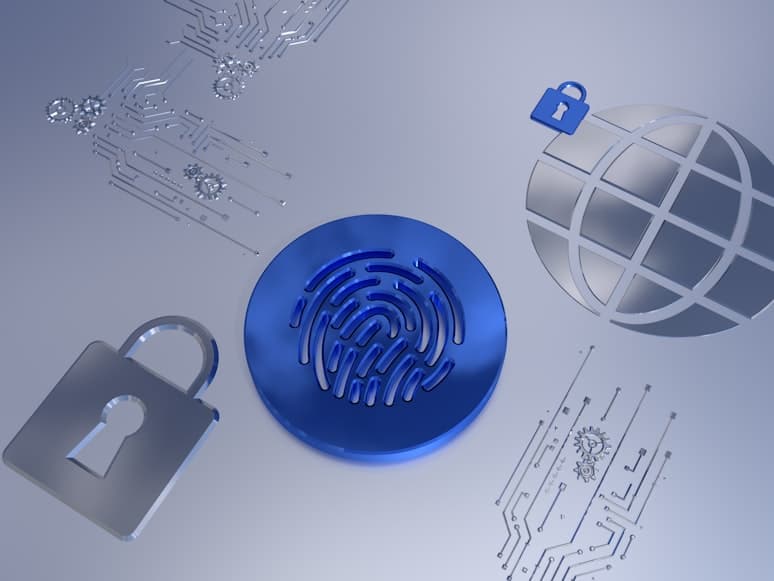 Secure technology background